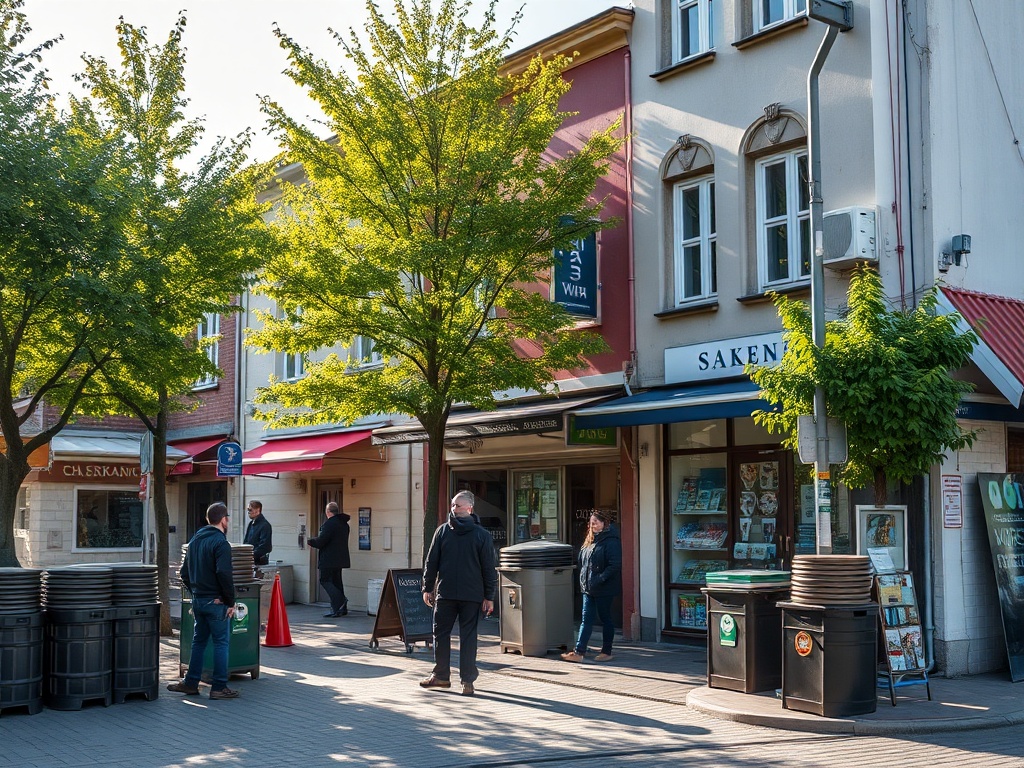 Ilustracja przedstawiająca nowoczesne oświetlenie na boisku sportowym w Rybnie, Sochaczew