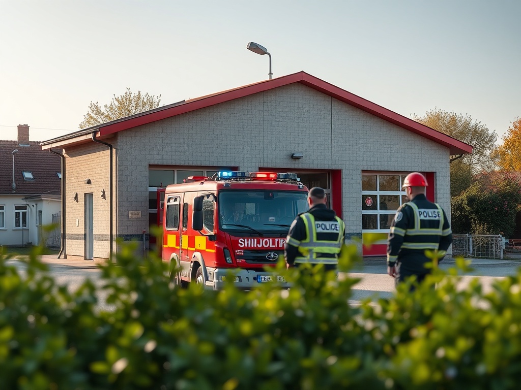Symboliczny obraz przedstawiający piwnicę i zniszczony plac zabaw – problemy Sochaczewa